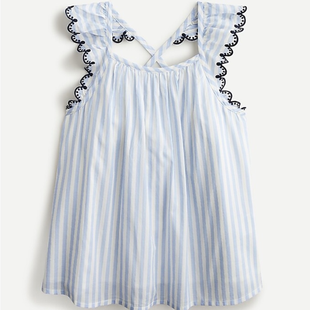 Crewcuts | large | girls ruffle trim apron top